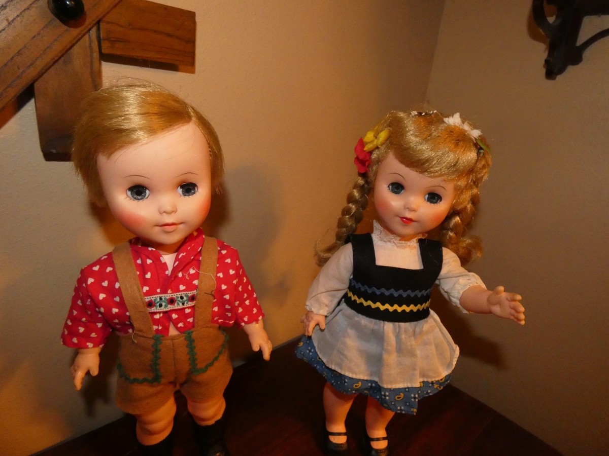 Hansel & Gretel Dolls 1962 Jolly Toys Vintage USA 13