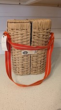 Hearth Hand with Magnolia Woven Drink Carrier Beige Carrier Only