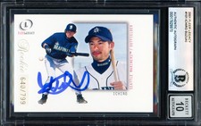 Ichiro Suzuki Signed 2001 Fleer Legacy RC 101 Mariners Sig 10 640/799 Beckett