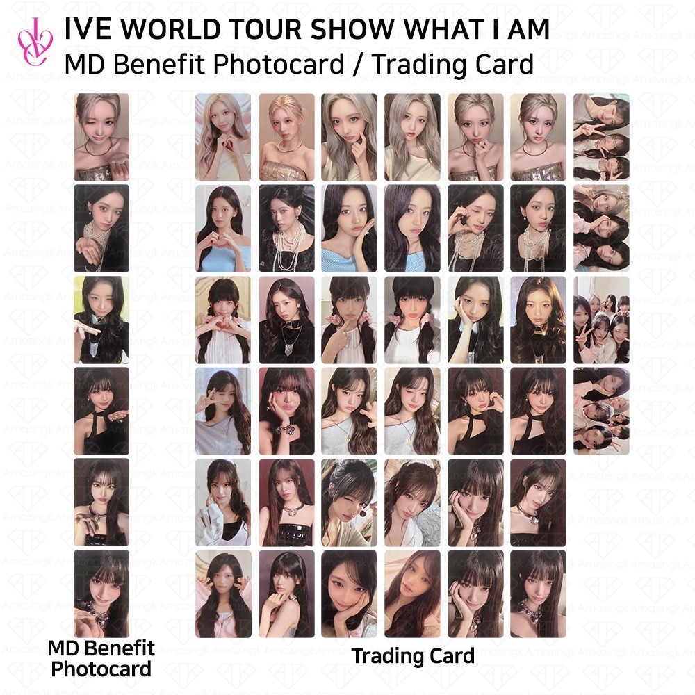 IVE WORLD TOUR SHOW WHAT I AM MD Benefit Photcard & Trading Card