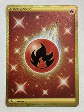 Carta Pokémon TCG - Energia di Fuoco 284/264 Fusione Colpo Oro Segreta Rara NM