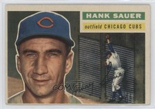 1956 Topps Hank Sauer (Gray Back) #41 ms9
