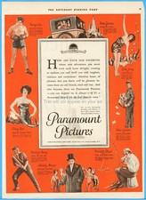 1927 Paramount Picture Clara Bow Richard Dix Bebe Daniels Gilda Gray Movie Ad