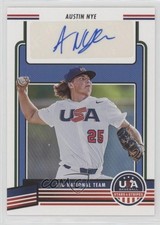 2023 Panini USA Baseball Stars & Stripes Blue Austin Nye #18U2-AN Auto n5h
