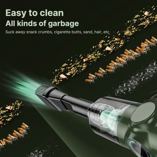 Portable Vacuum Cleaner For Home Car With Flat And Brush Nozzle Battery ELZM - Picture 11 of 13