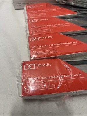 Homidy Center  Soft Close Drawer Slides, 20 Inch, 7 Total Pairs (1 Is 16 )