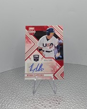 2018 Ryan Clifford 098/100 Auto RC Red 15U - RC Elite Extra Edition