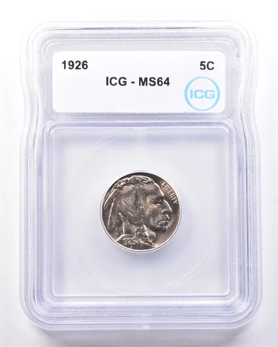 1926 Indian Head Buffalo Nickel MS64 ICG *7246