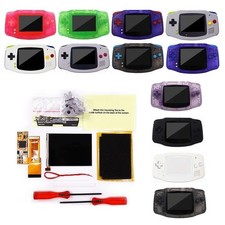 V2 IPS Backlight LCD Kit Pre-cut Shell With Colorful Buttons For Gameboy Advance