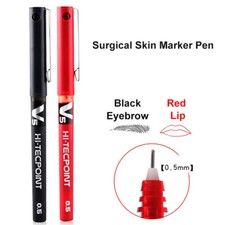 2PCS 0.5MM Skin Marker Pen For Permanent Makeup Microblading Tattoo Skin Marker