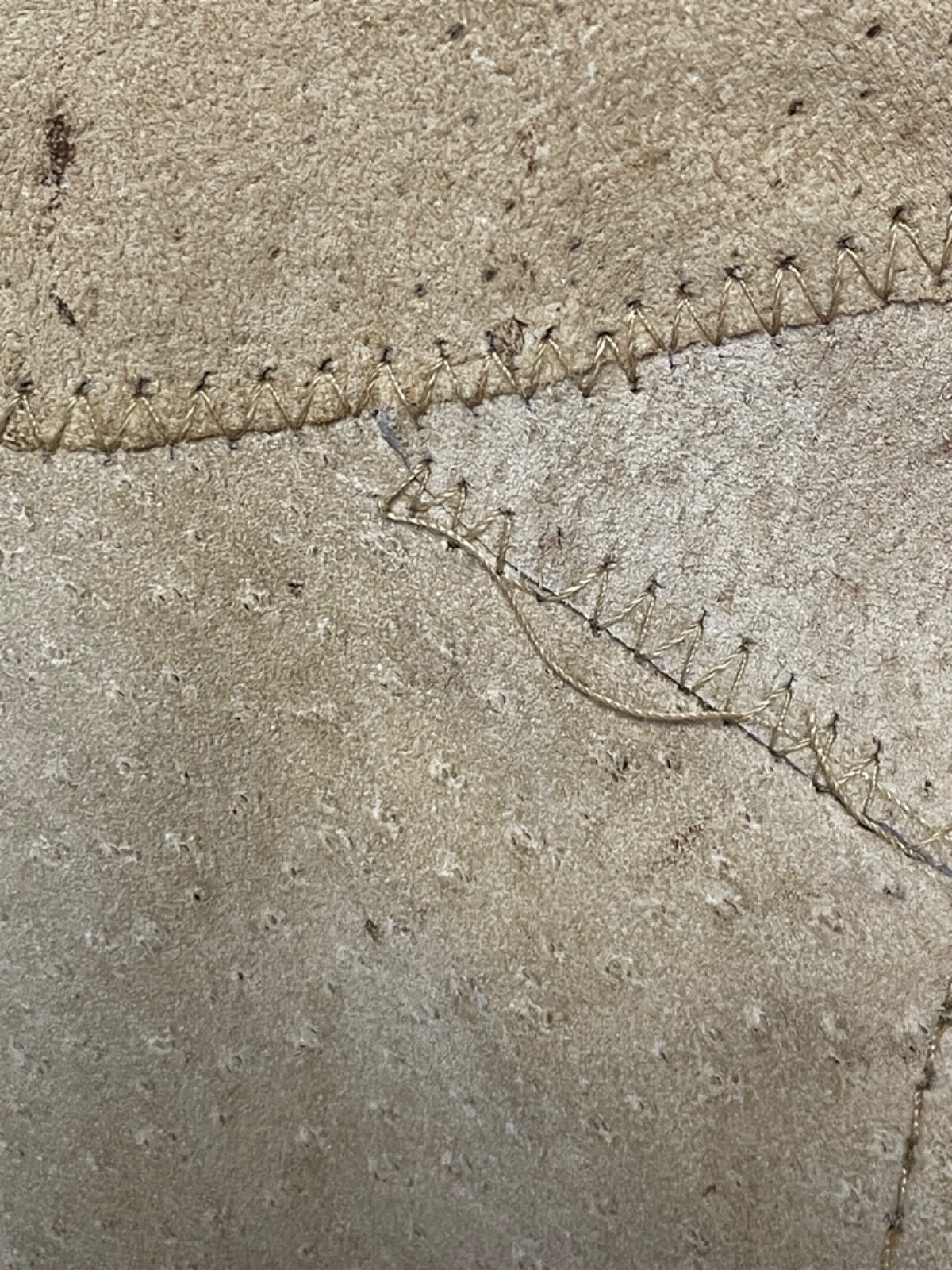 Italian Stone Genuine Leather Patchwork Suede Bom… - image 3