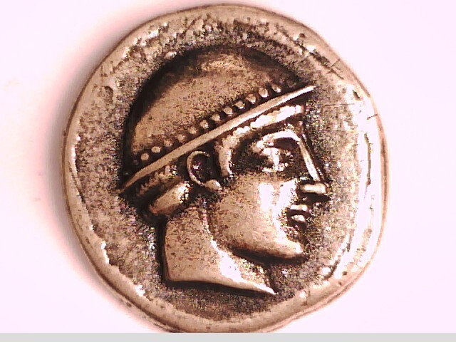 Griechenland Griechisch Makedonien Thrakien Ainos Tetradrachme Münze Olympischer Gott Hermes Ziege