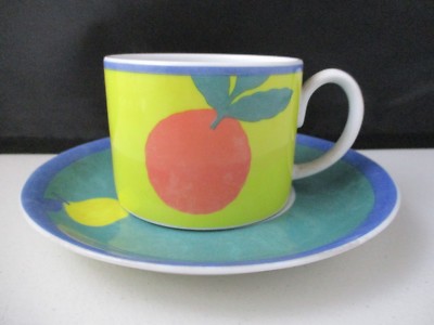 VISTA ALEGRE FRUIT HARMONY CUP & SAUCER- 2 1/8