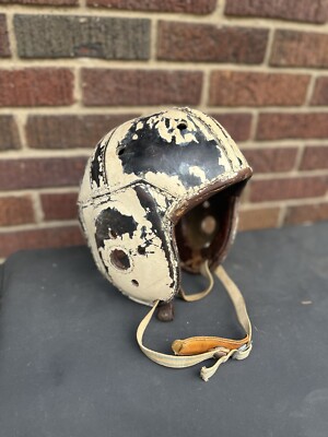 Casque De Football Vintage Années 1950 Rawlings - Suspension Cuir - Collection