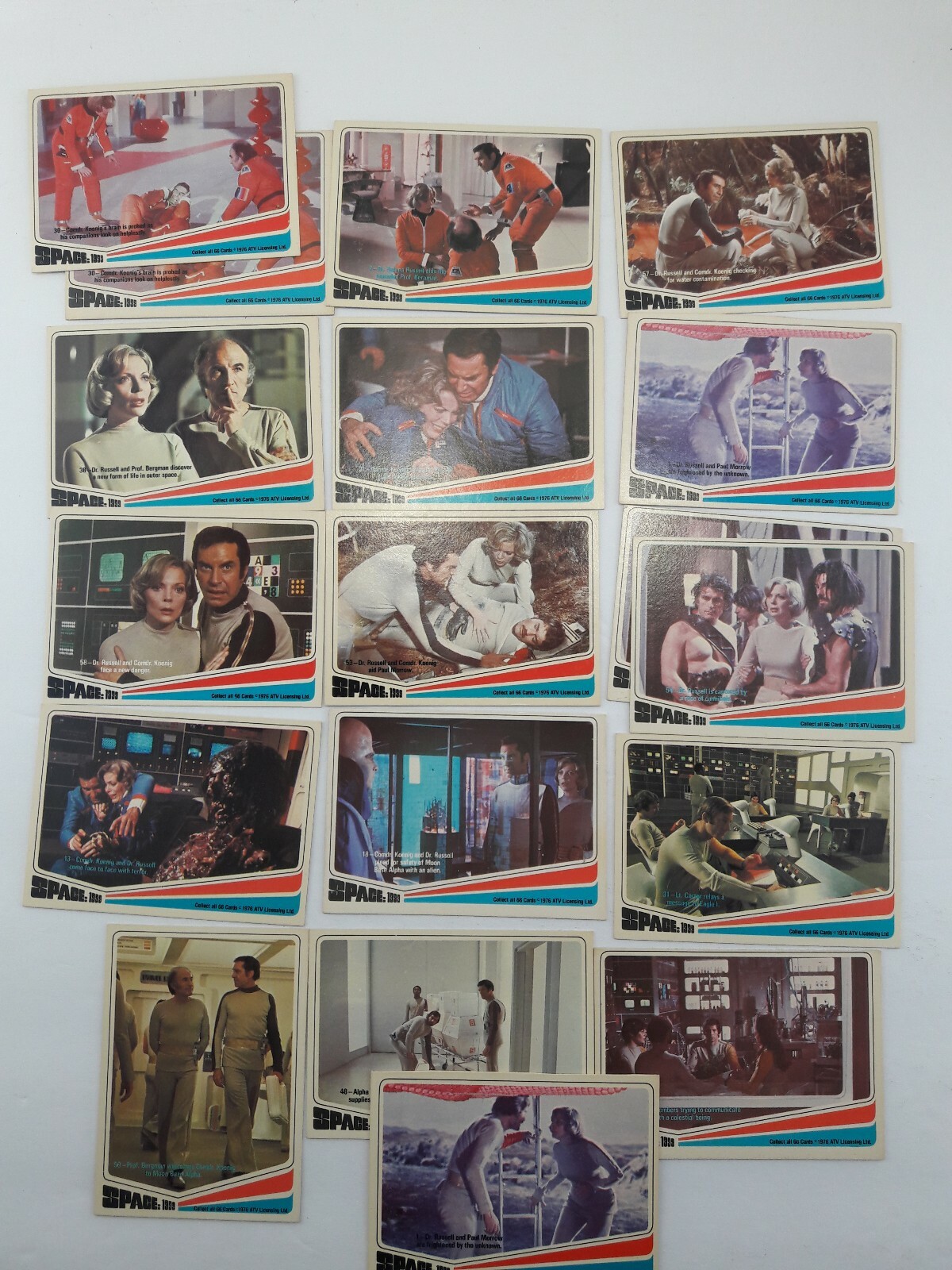 Space 1999 Television Program 18 Card Lot, Vintage Collector Trading ...