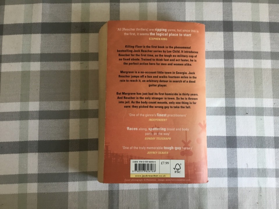 Killing Floor the first Jack Reacher novel by Lee Child 9780553826166