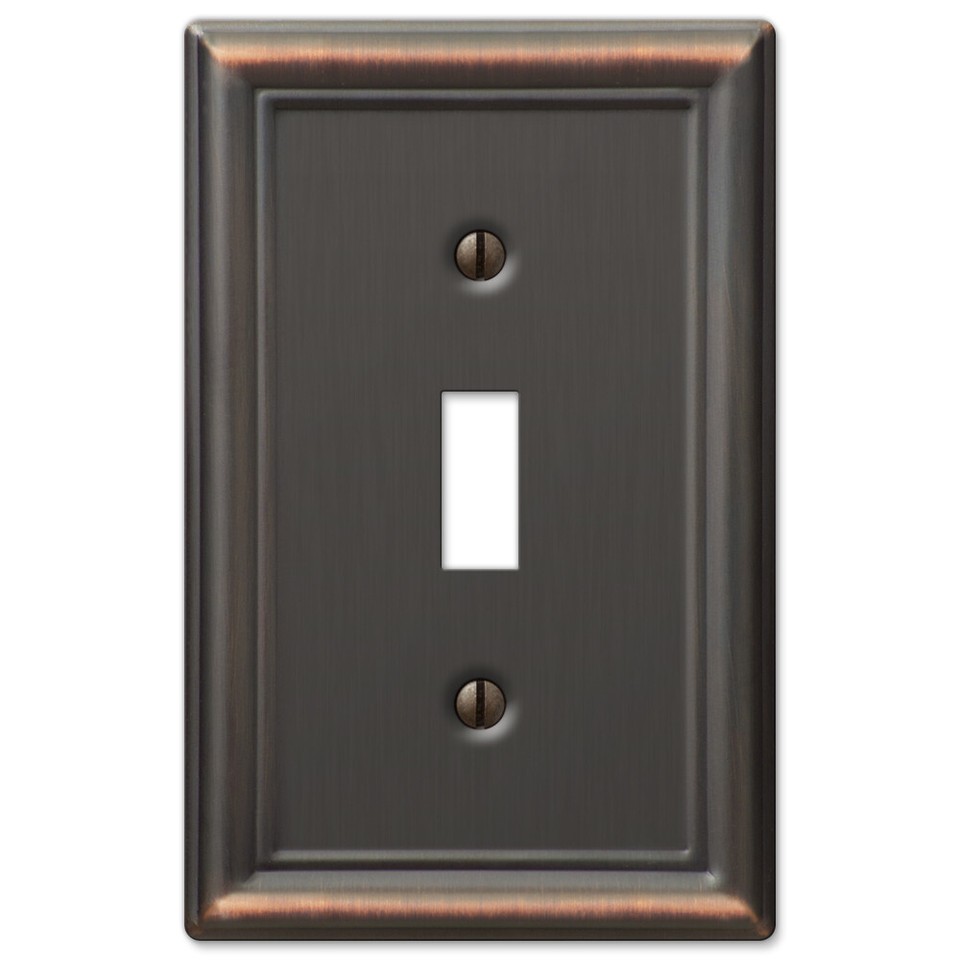 Bronze Switch Plate Cover Chelsea Oil Rubbed Wallplate Toggle Outlet ...