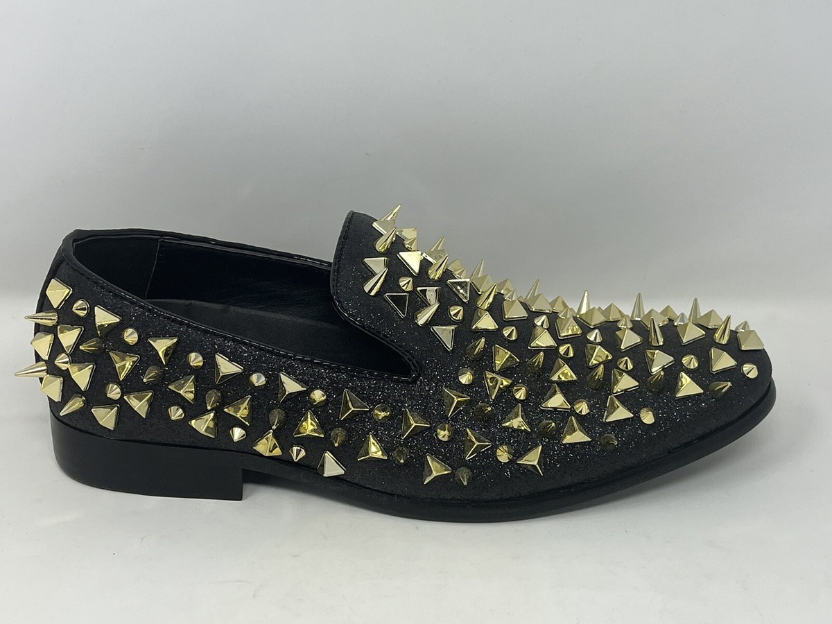 Spike Shoes Bolano Men's Dress Shoes, Spiked Shoes, Gold Spiked, Size Spike Shoes Bolano Men's Dress Shoes, Spiked Shoes, Gold Spiked, Size