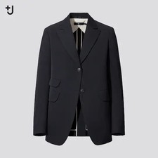 Uniqlo +j Jil Sander Womens Wool Tailored Jacket/blazer Black Size Small