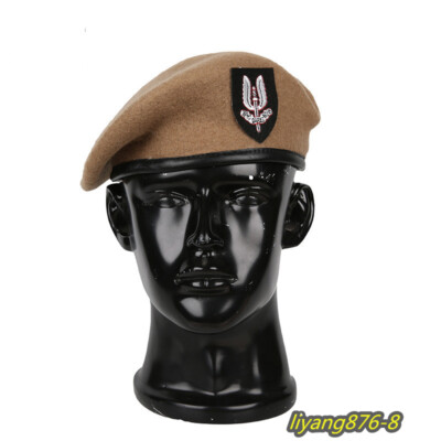 British Army Special Forces khaki Beret Military Wool Hat Military