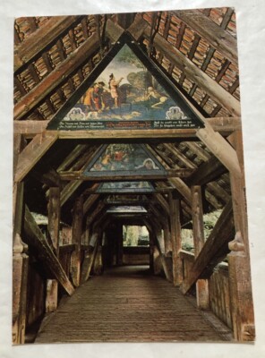 Luzern, Spreuerbrucke Switzerland. Postcard (Q2)