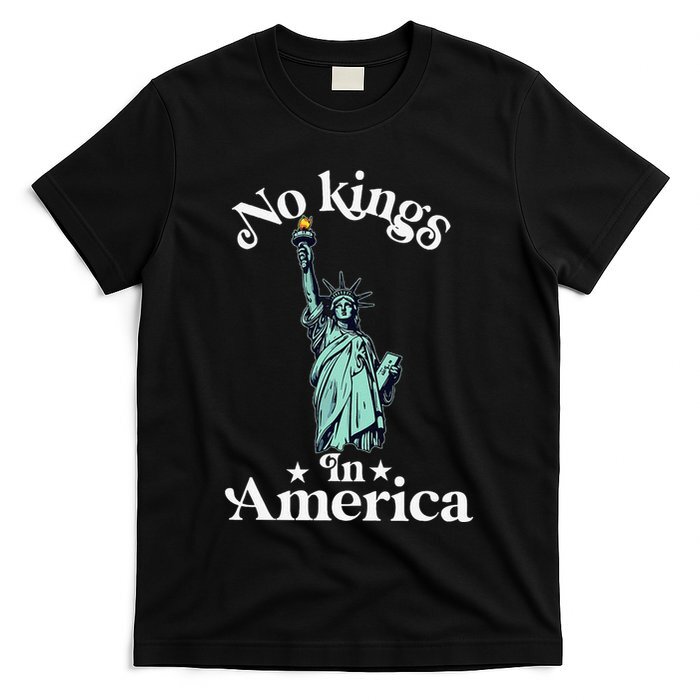 No Kings In America Flag Protest Save Democracy T-Shirt Unisex