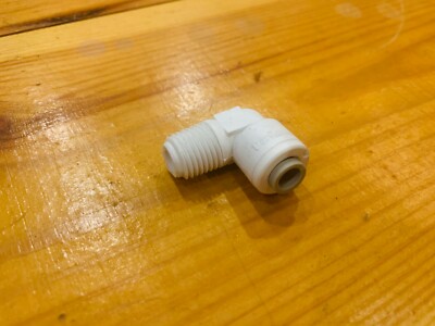 20 X NEU JG SPEEDFIT 90 GRAD BOGEN 1/4 PUSHFIT AUF 1/4 BOHRUNG GEWINDE 1/2 AUSSEN