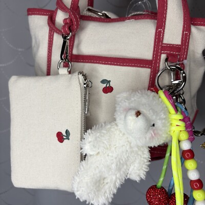 NWT Cherry Madden Girl Canvas Tote (TIKTOK VIRAL BAG) ? | eBay display picture 1