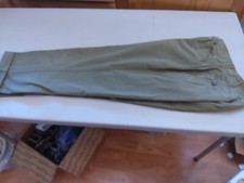 VINTAGE OFFICIAL BOY SCOUT UNIFORM PANTS SIZE 26 X 25 HEMMED GREEN RED TRIM