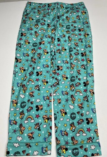 Disneyland Mickey & Friends All Over Print Flannel Long Sleeve PJ Set Large - Picture 10 of 14