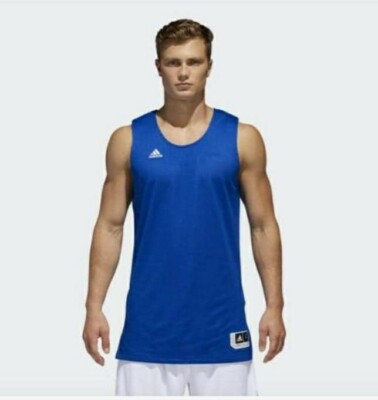 NWT Boys Adidas Blue White Reversible Crazy Explosive Youth Basketball Jersey L
