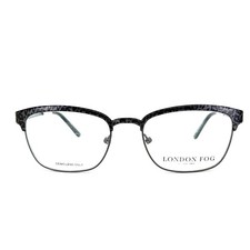 London Fog Eyeglasses Frankie Grey Rectangular Metal Frames 52[]18 135 mm