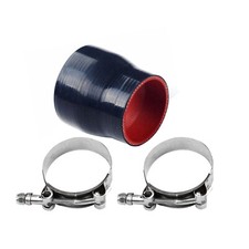 2.5" to 3" Inch Silicone Reducer Coupler Turbo Hose 63mm-76mm + 2x T-Bolt Clamps