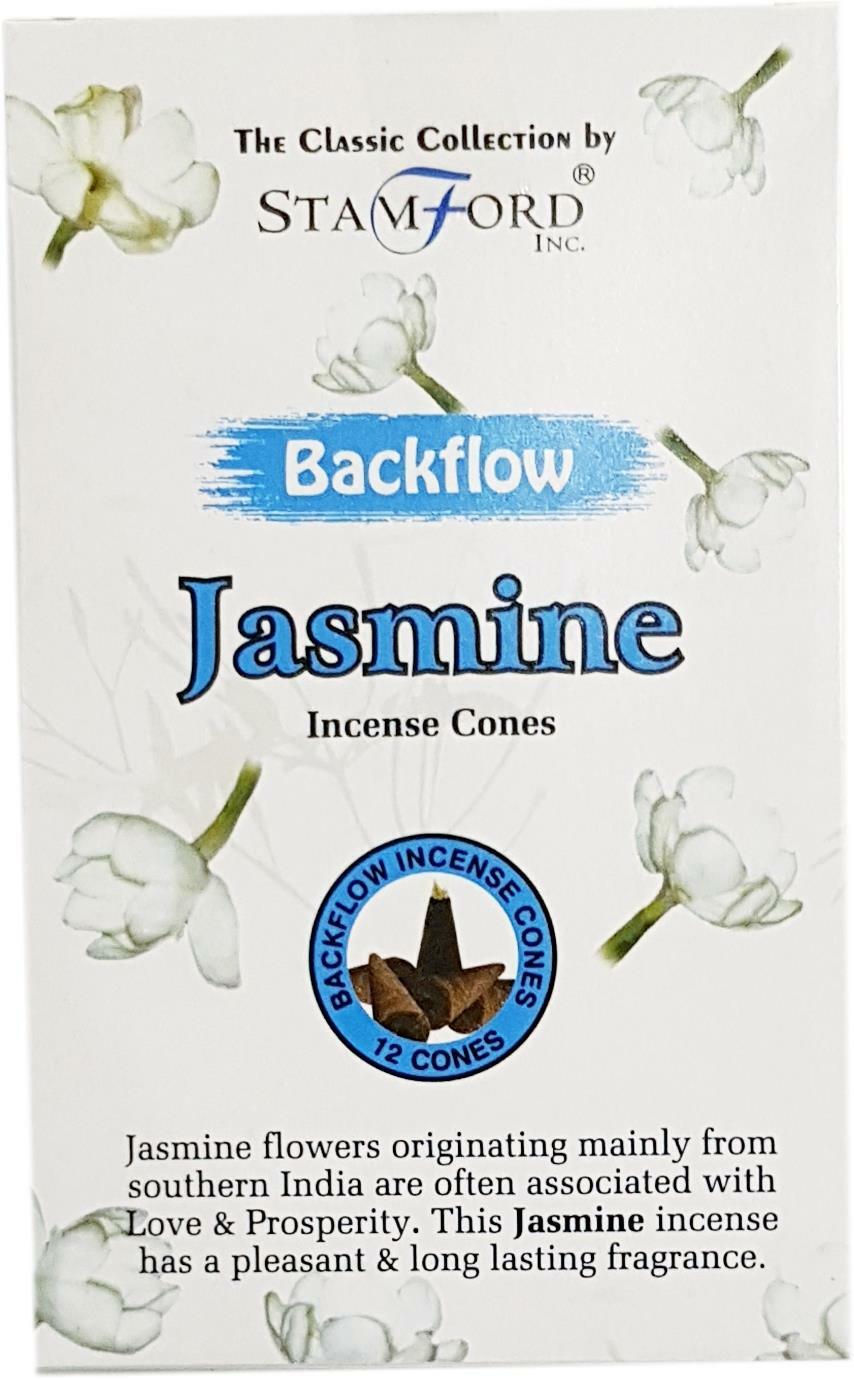 Jasmine Backflow Incense Cones by Stamford