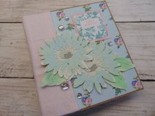 Handmade Mini Scrapbook Photo Album ocbrandy gift keepsake Fabric Memories