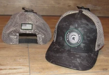 Michigan State Spartans Black Camo Military Tactical Snapback Hat Cap size Men's