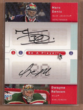 2005-06 Be A Player Dual Signatures #DR Marc Denis/Dwayne Roloson Auto  - NM-MT