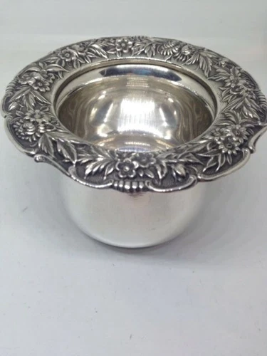 S.Kirk & Son REPOUSSE Sterling Silver -TOOTHPICK or CIGARETTE HOLDER - 2" Tall