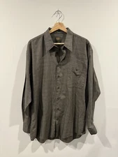 Scott Barber Plaid Button Down Shirt Large - Vintage 