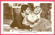RONALD COLMAN & VILMA BANKY # 3375/5 VINTAGE PHOTO PC.PUBLISHER GERMANY 5225