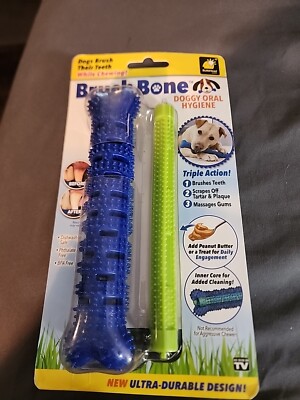 Brush Bone Toothbrush Plaque and Tartar Remover for Dogs
