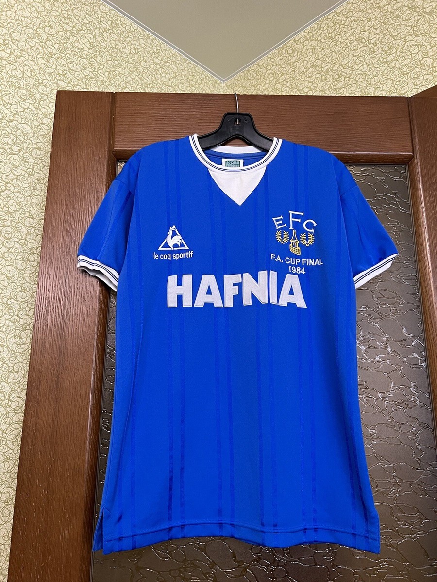 1984 Le Coq Sportif Everton Jersey 1983/85 EVERTON FINAL 1984