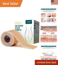 Silicone Scar Sheets 1.6 x 120 - Pain-Free Scar Reduction Solution