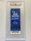 Dirk Nowitzki signed 2019 Mavericks passes Chamberlain 6th points Ticket PSA DNA