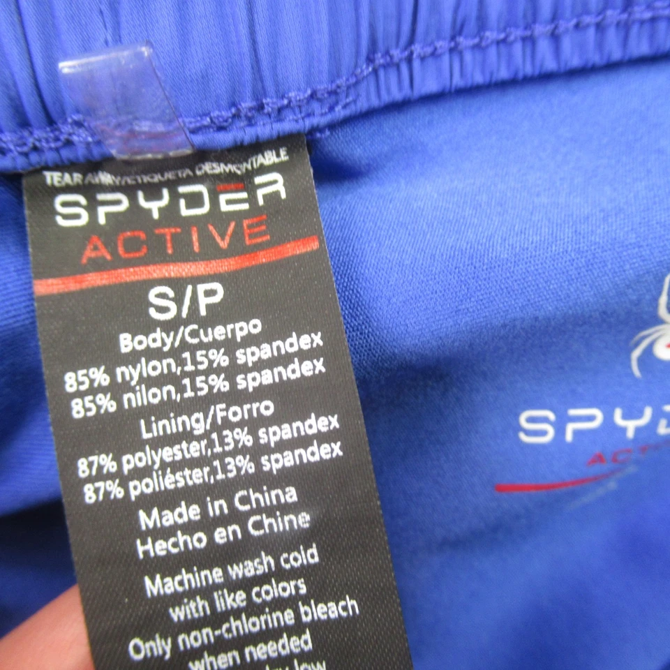 Pantalones Cortos Spyder Niños Pequeños Forros Bolsillos Informales Ligeros Cordón Elástico Foto 4 de 4