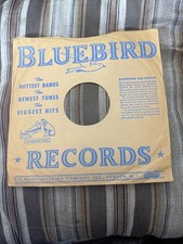  121 BLUEBIRD Record Sleeve Only 78 Rpm 10 Inch Hottest Bands AS IS 
