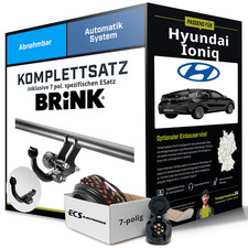 Für HYUNDAI Ioniq Typ AE Anhängerkupplung abnehmbar +eSatz 7pol 03.16-07.22 NEU
