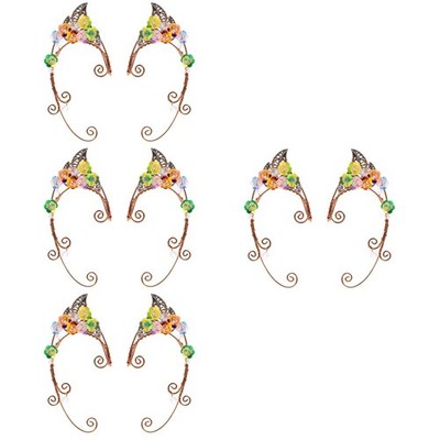  4 Paare Elf Ohrmanschette Ohrringe Ohrschmuck für Halloween Kostüm Cosplay