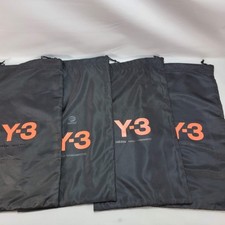 4x Adidas Y3 Yohji Yamamoto Black Dust Bag Set 15"H x 8.5"W Shoe Storage Travel