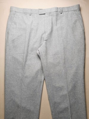 HARRY BROWN Mens UK 42R London Collection Wool Blend Trousers NEW Pastel Green